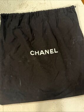 CHANEL Black Frame Bag with duster and authenticity card